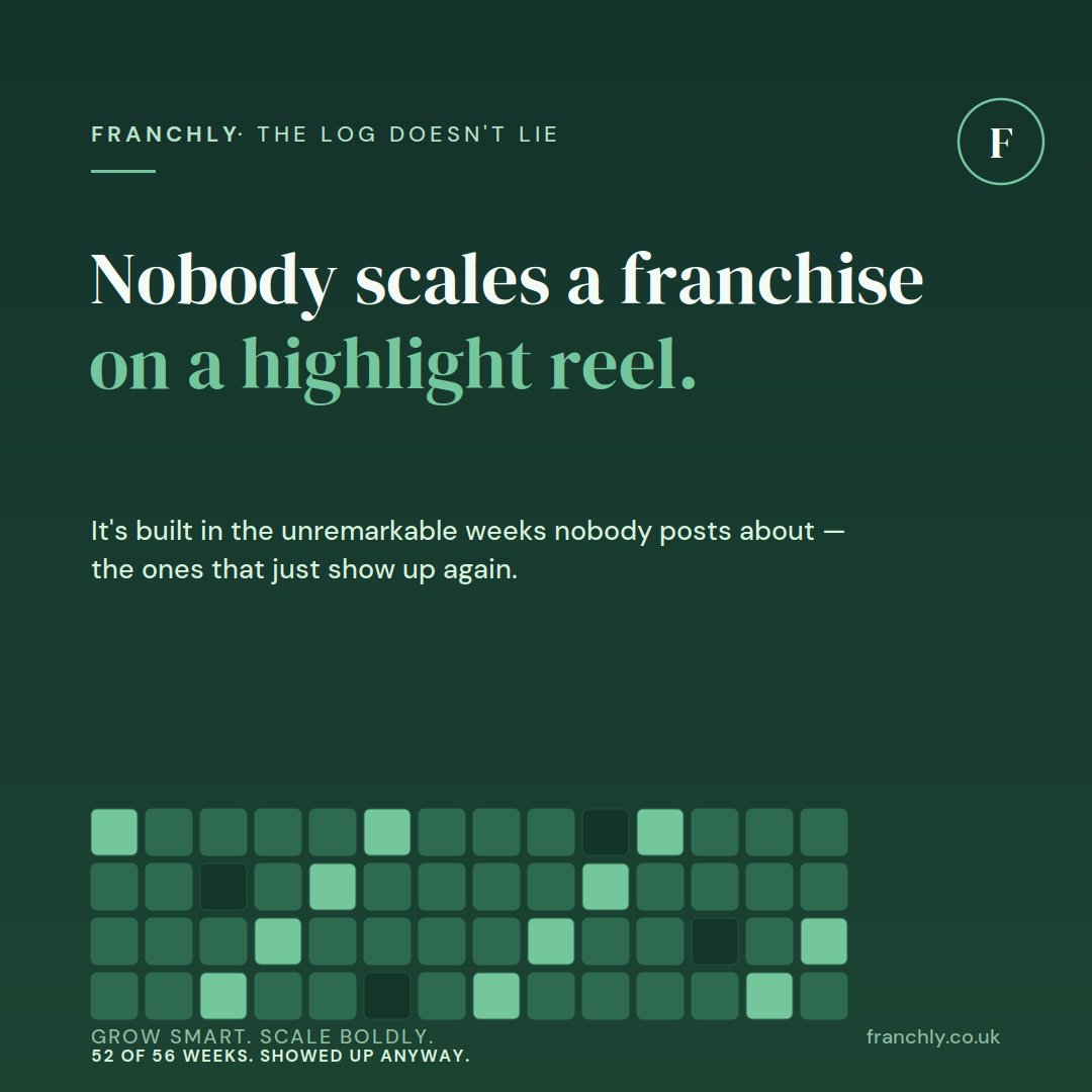Nobody scales a franchise on a highlight reel.